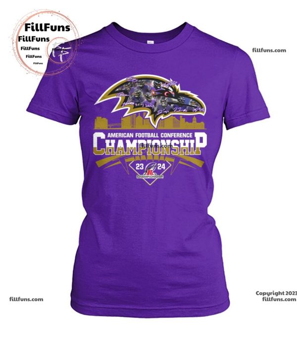 Baltimore Revens American Football Conference Championship 2023 – 2024 Unisex T-Shirt