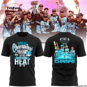 BBL13 Champions Brisbane Heat 3D T-Shirt