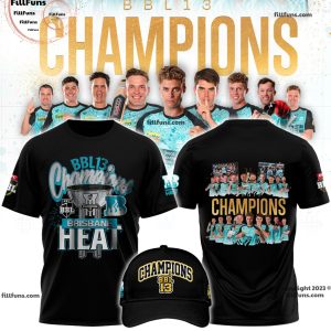 Big Bash League 2023-24 Champions Brisbane Heat Hoodie, T-Shirt, Cap