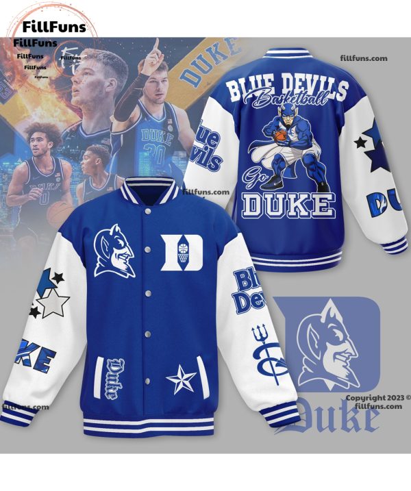 Blue Devils Basketball Go Duke Baseball Jacket