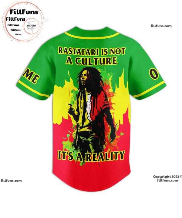 Bob Marley Rastafari Is Not A Culture It’s A Reality Custom Baseball Jersey