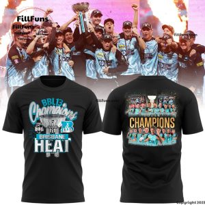 Brisbane Heat BBLFinals Champions 3D T-Shirt