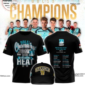 Brisbane Heat Big Bash League 13 Champions Hoodie, T-Shirt, Cap