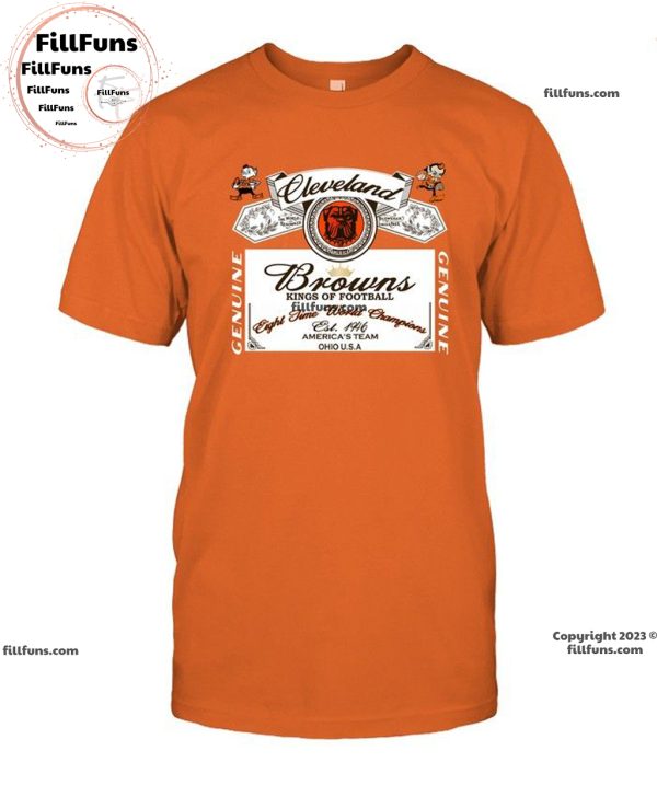 Cleveland Browns King Of Football Eight Time World Champions Est. 1946 America’s Team Ohio USA Unisex T-Shirt