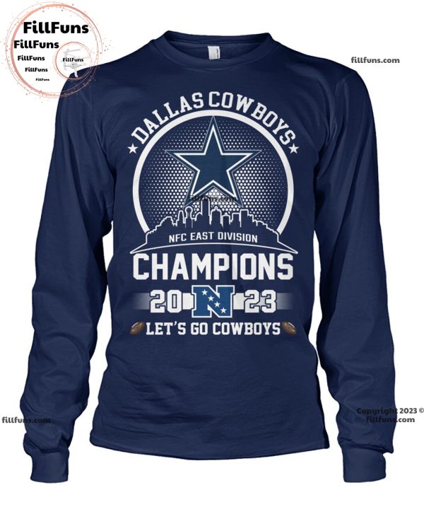 Dallas Cowboys NFC East Champions 2023 Let’s Go Cowboys Unisex T-Shirt