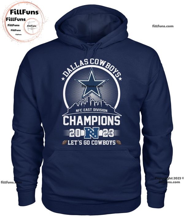 Dallas Cowboys NFC East Champions 2023 Let’s Go Cowboys Unisex T-Shirt