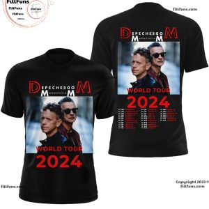 Depeche Mode Memento Mori World Tour 2024 3D T-Shirt