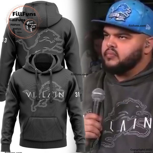 Detroit Lions Villain 2024 Hoodie, Jogger, Cap