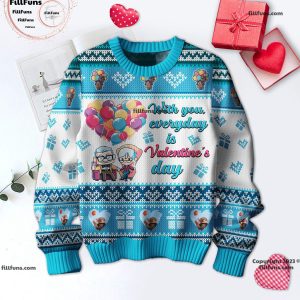 Disney UP Carl & Ellie With You Everyday Is Valentine’s Day Sweater