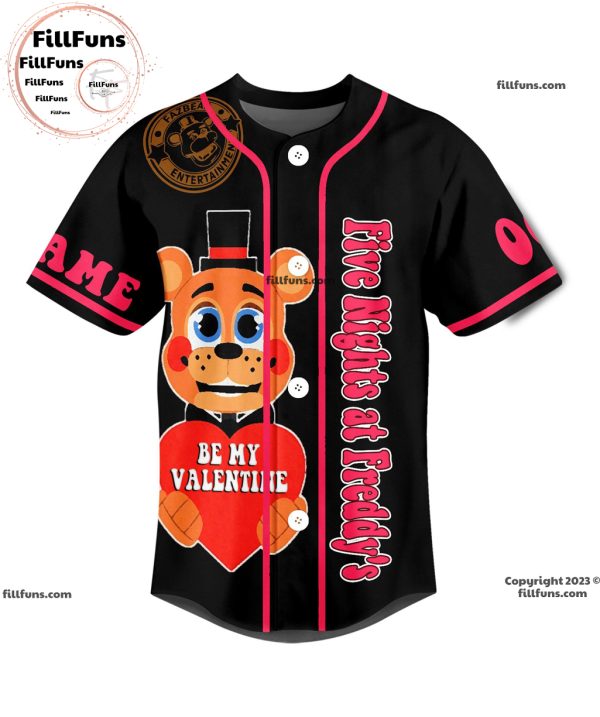 Five Nights at Freddy’s Would You Be My Valentine Forever Custom Baseball Jersey