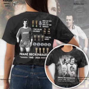 Franz Beckenbauer 1945 – 2024 Thank You For The Memories 3D T-Shirt