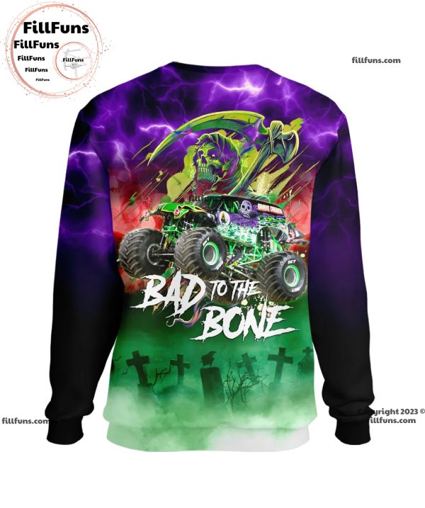 Grave Digger Monster Jam Truck Bad To The Bone All Over Print T-Shirt