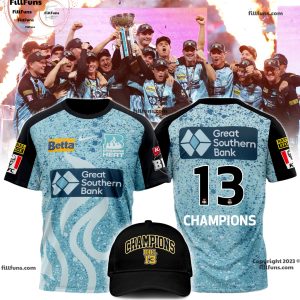 Great Southern Bank Brisbane Heat Big Bash League 13 Champions T-Shirt, Cap