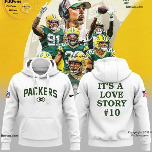 Green Bay Packers It’s A Love Story #10 Hoodie