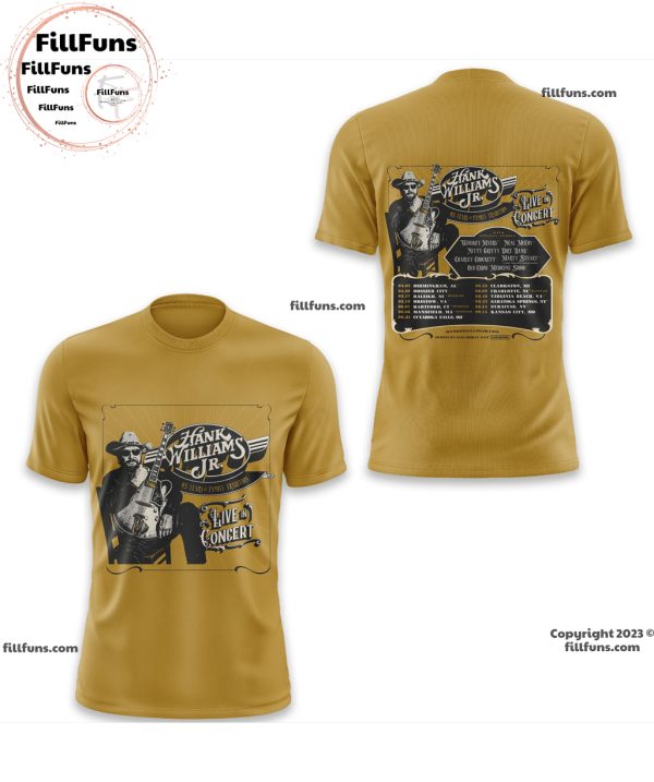 Hank Williams Jr 45 Years Of Family Tradition Live In Concert 3D T-Shirt