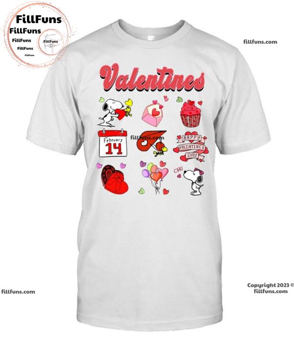 Happy Valentines Day Snoopy Unisex T-Shirt