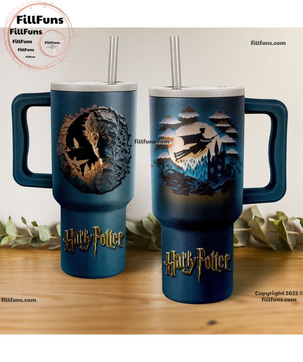 Harry Potter 40oz Tumbler with Handle and Straw