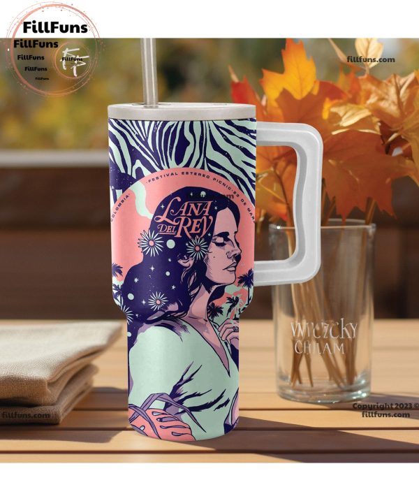 Hello Hello Can You Hear Me Lana Del Rey 40oz Tumbler with Handle and Straw