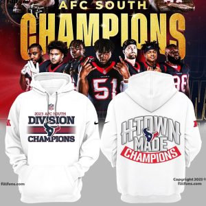 Houston Texans 2023 AFC South Division Htown Made Champions Hoodie