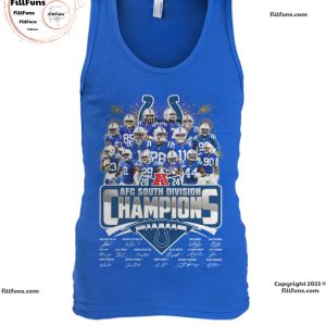 Indianapolis Colts 2024 AFC South Division Champions Unisex T-Shirt