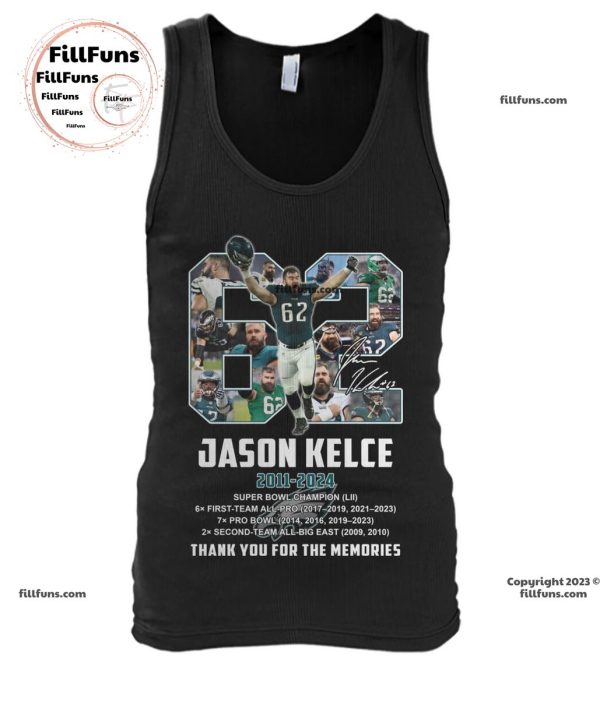 Jason Kelce 2011 – 2024 Thank You For The Memories Unisex T-Shirt