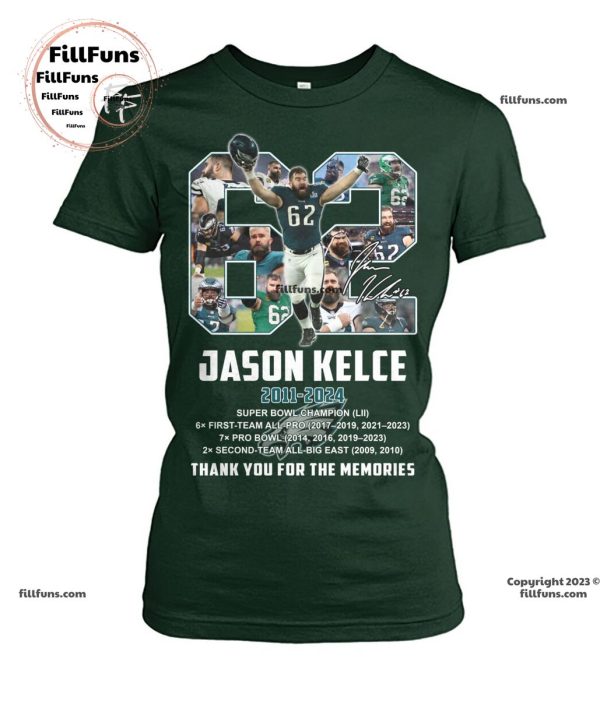Jason Kelce 2011 – 2024 Thank You For The Memories Unisex T-Shirt