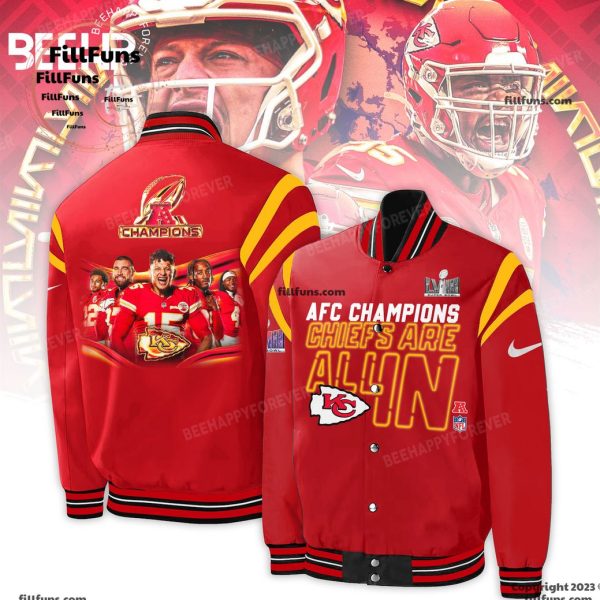 Kansas City Chiefs AFC Champions Red Baseball Jacket