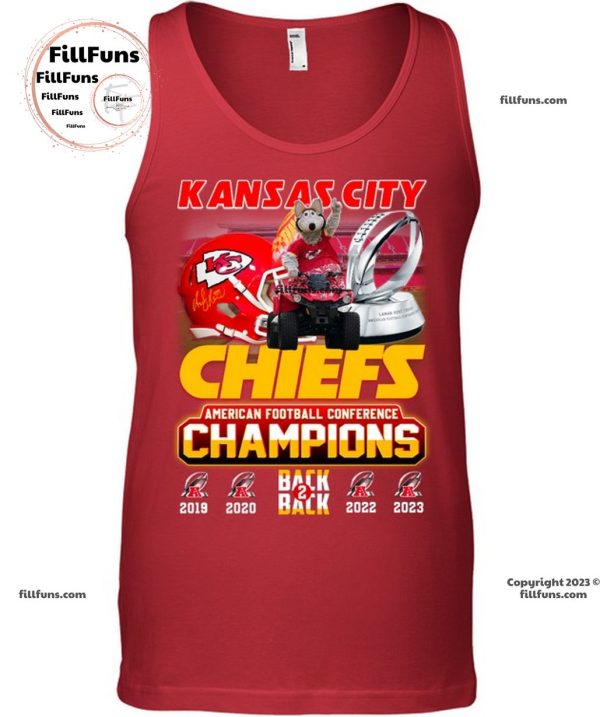 Kansas City Chiefs American Football Conference Champions Back To Back 2022 – 2023 Unisex T-Shirt