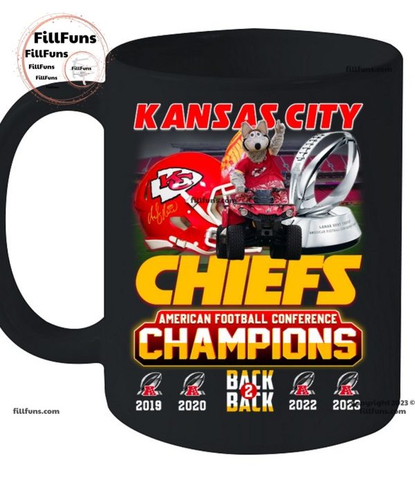 Kansas City Chiefs American Football Conference Champions Back To Back 2022 – 2023 Unisex T-Shirt
