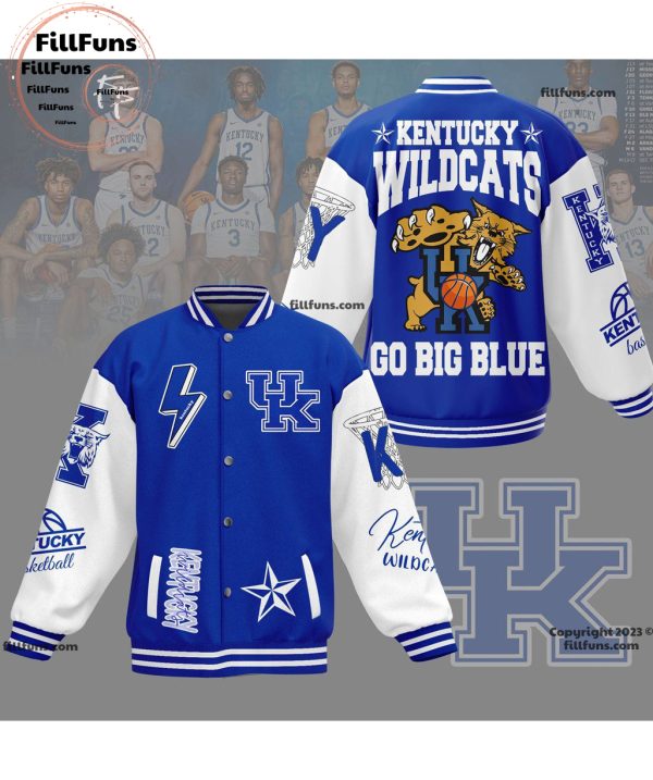 Kentucky Wildcats Go Big Blue Baseball Jacket