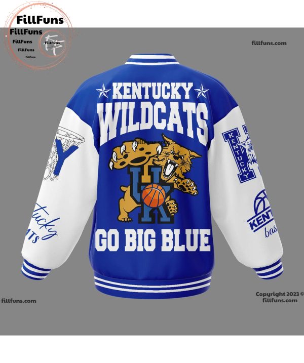 Kentucky Wildcats Go Big Blue Baseball Jacket