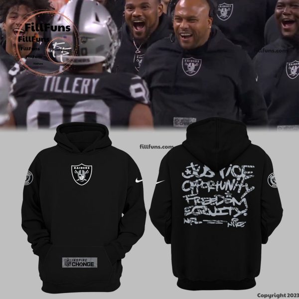 Las Vegas Raiders Coach Antonio Pierce’s Inspire Change Hoodie, Jogger, Cap