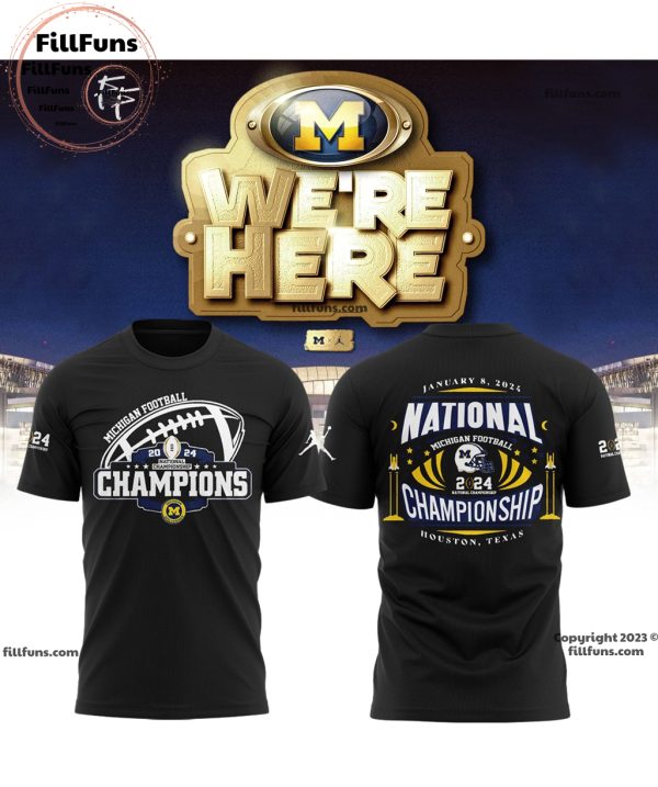 Michigan Football National Champions 2024 January 8, 2024 Houston, Texas Tshirt