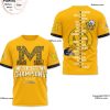 National Champions 2024 Mascot Design Michigan Wolverines 3D Shirt – White