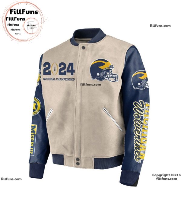 Michigan Wolverines 2024 National Championship Baseball Jacket