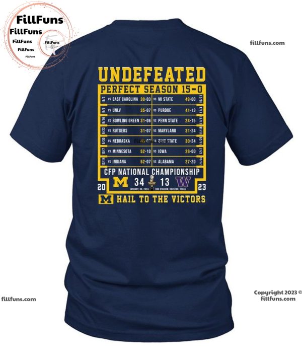 Michigan Wolverines Business Is Finished 2023 National Champions Unisex T-Shirt