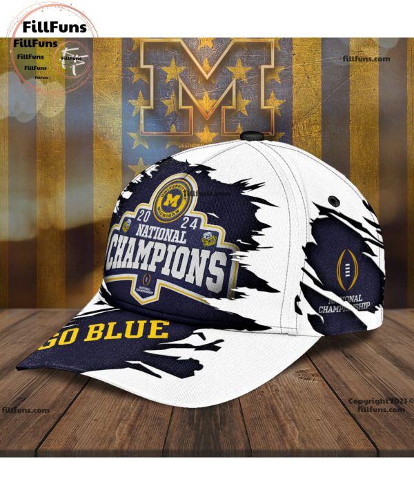Michigan Wolverines Football 2024 National Champions Go Blue Classic Cap