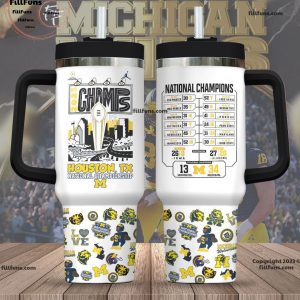 Michigan Wolverines Nation Champion 2024 – 40oz Stanley Tumbler