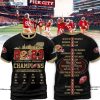National Football Champions San Francisco 49ers 8 Times Red 3D T-Shirt