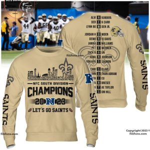 NFC South Division Champions 2023 New Orleans Saints 3D Shirt