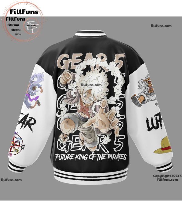 One Piece Luffy Gear 5 Future King Of The Pirates Baseball Jacket