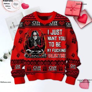 Ozzy Osbourne I Just Want You To Be My Fucking Valentine Sweater
