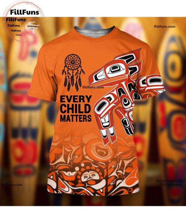 Raven Haida Art Every Child Matters Orange Day 3D T-Shirt