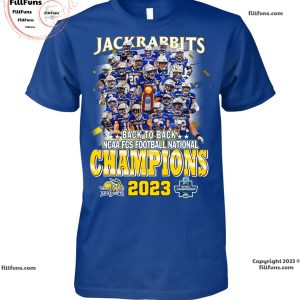 South Dakota State Jackrabbits Back To Back NCAA FCS Football National Champions 2023 Unisex T-Shirt