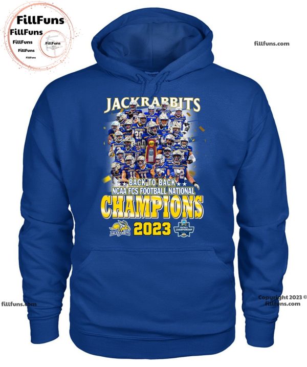 South Dakota State Jackrabbits Back To Back NCAA FCS Football National Champions 2023 Unisex T-Shirt