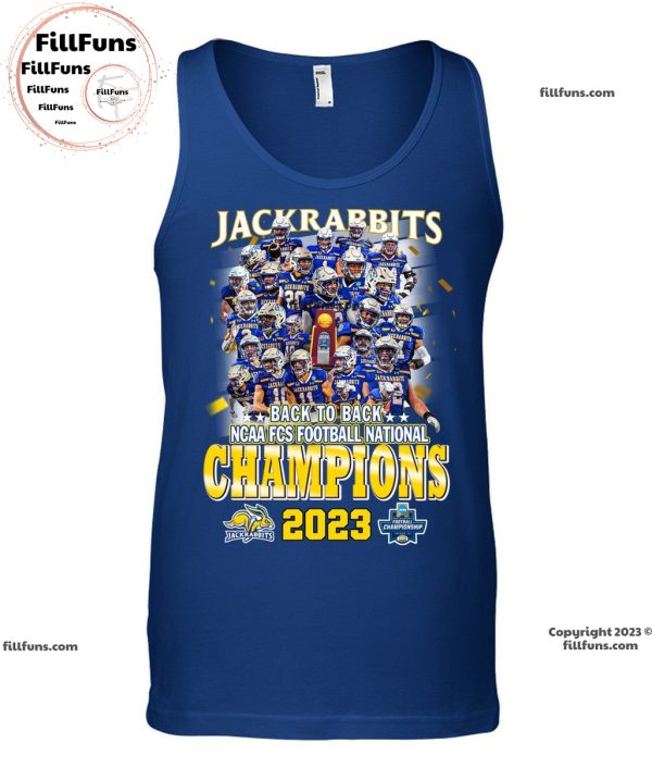 South Dakota State Jackrabbits Back To Back NCAA FCS Football National Champions 2023 Unisex T-Shirt