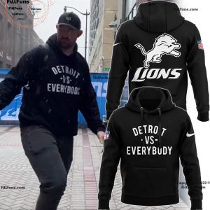 Special Detroit Vs EveryBody Detroit Lions Hoodie – Black