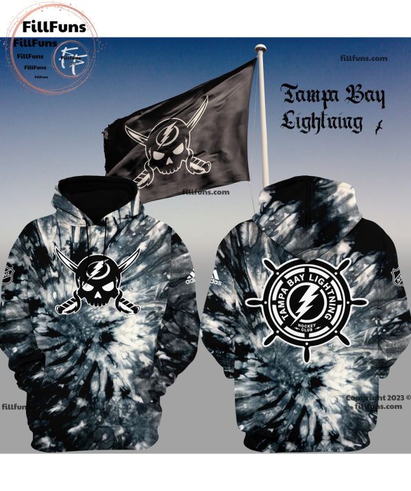 Special Edition Tampa Bay Lightning Gasparilla Pirate Tie – Dye Hoodie, Jogger, Cap