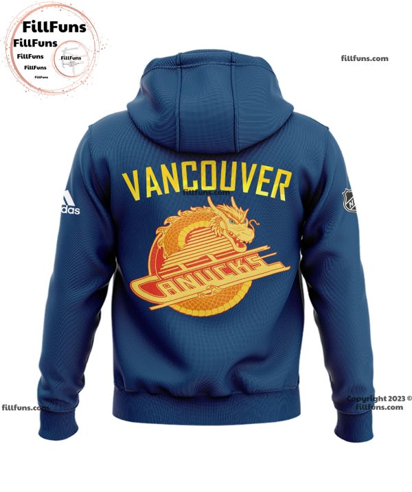 Special Lunar New Year Vancouver Canucks Hockey Blue Hoodie, Jogger, Cap