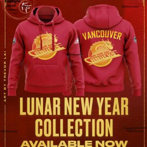 Special Lunar New Year Vancouver Canucks Hockey Red Hoodie, Jogger, Cap